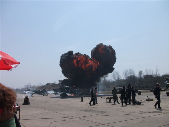 血战长空，安徽六安拍摄现场2